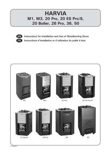 Instructions d'installation et d'utilisation - Harvia