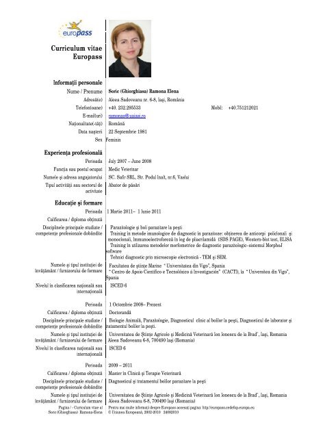 C V - Ion Ionescu de la Brad