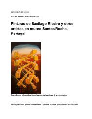 Pinturas de Santiago Ribeiro y otros artistas en museo Santos Rocha, Portugal