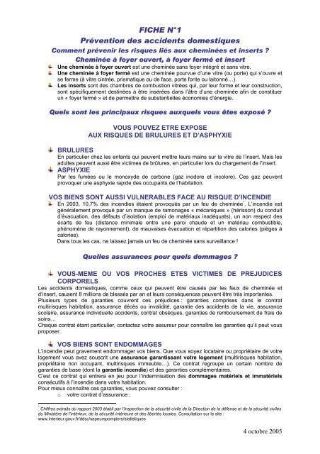 Fiche N 1 Prevention Des Accidents Domestiques Allianz