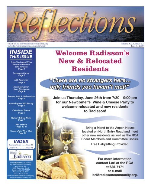 Reflections Radisson Community Association