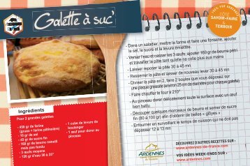 Galette à suc' - Ardennes de France