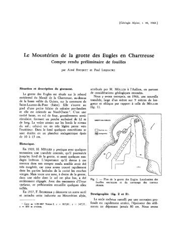 Le Moustérien de la grotte des Eugles en Chartreuse - Revue de ...
