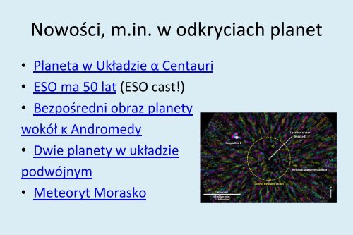 Elementy astronomii - prezentacja dr. K. Rochowicza
