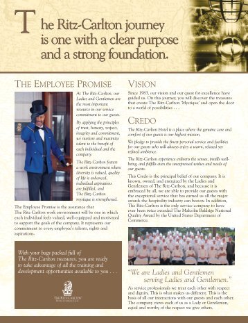 Recruitment Brochure - The Ritz-Carlton Hotel Company