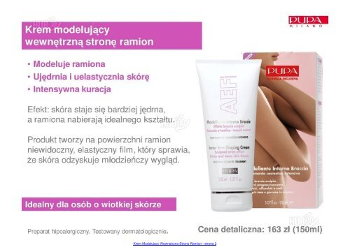 Krem Modelujący Wewnętrzną Stronę Ramion