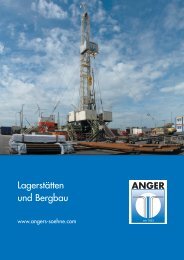 Lagerstätten und Bergbaufolgearbeiten - H. Angers Söhne Bohr ...