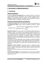 Richiami di termodinamica - Corsi di Laurea a Distanza - Politecnico ...