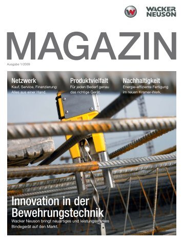 Innovation in der Bewehrungstechnik - Wacker Neuson SE