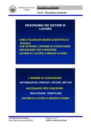 Lezione 13 - Corsi di Laurea a Distanza - Politecnico di Torino