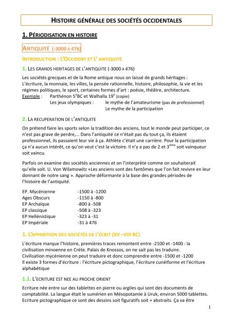 règles de datation occidentales