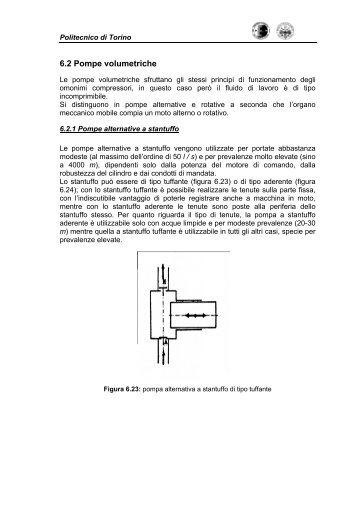 6.2 Pompe volumetriche - Corsi di Laurea a Distanza - Politecnico di ...