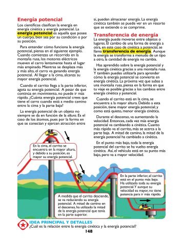 Energía potencial - Serie de Comprension de lectura