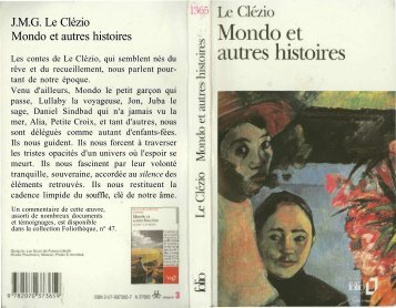 J.M.G. Le Clézio Mondo et autres histoires - Free
