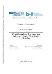 Certificateless Encryption Scheme Using Biometric Identity - cosec