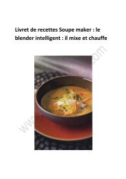 Livret de recettes Soupe maker : le blender ... - Trend Corner