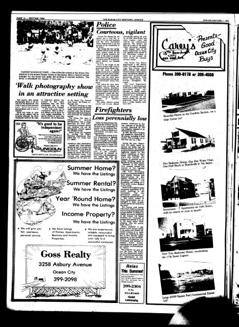 Less restrictive Sundays - On-Line Newspaper Archives of Ocean City