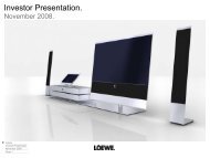 Diese Powerpoint-Guideline beschreibt: - Loewe AG > Aktuell