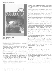 Acta Carsologica, 2006 Issue 35(2)