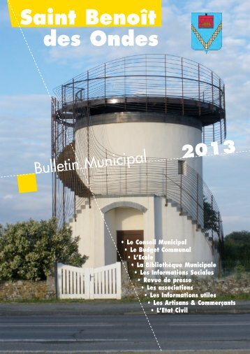 bulletin2013 - Site officiel de Saint-Benoit-des-ondes