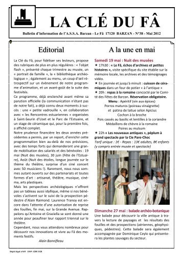 La Clé du Fâ n°38 (mai 2012) - Site du Fâ