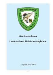 Gewässerordnung 2012-2014 - Anglerverband 