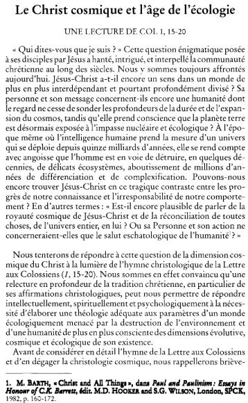 Le Christ cosmique et l'âge de l'écologie - Nouvelle Revue ...