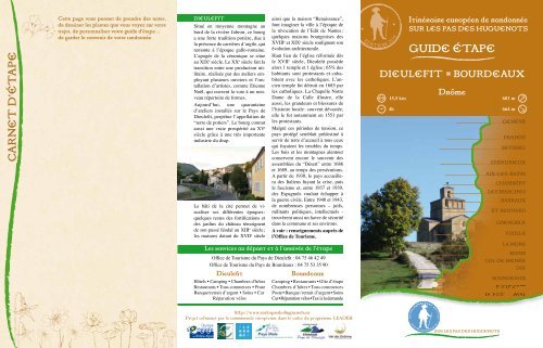'Sur les pas des Huguenots' - étape 2 : Dieulefit ... - La Drôme