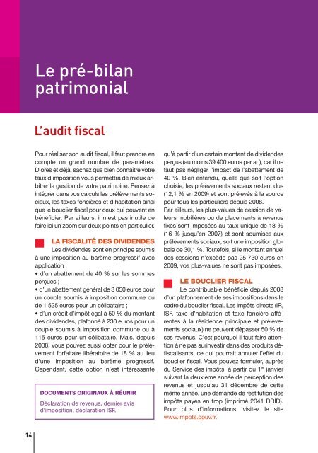 Téléchargez le guide - Caisse d'Epargne