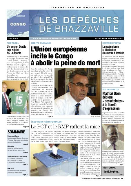 L'Union européenne incite le Congo à abolir la peine de mort