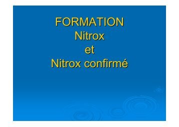 ANNEXE - Nitrox et plongée altitude - CTD69