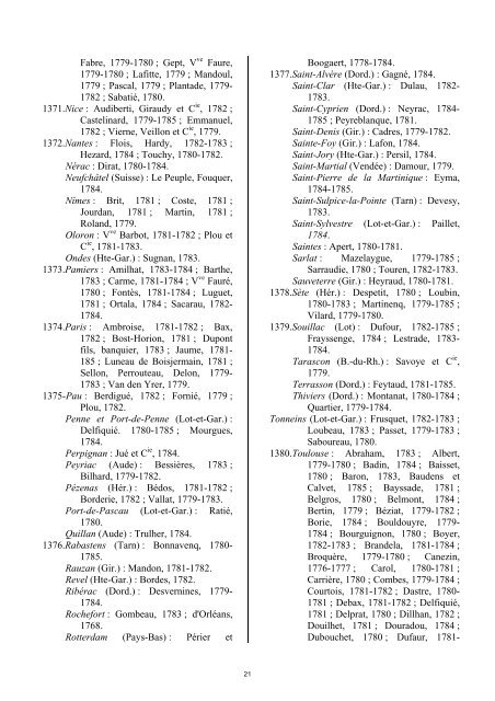 fonds des négociants - Archives départementales de la Gironde