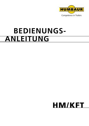 bedienungs- anleitung hm/kft
