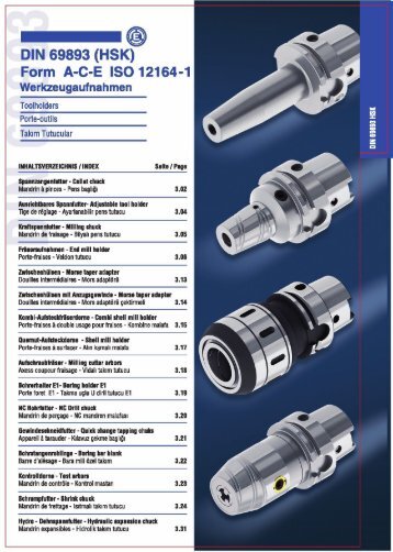 Page 1 _ © DIN 69393 (HSK) Form A-c-E |so12164-1 ...