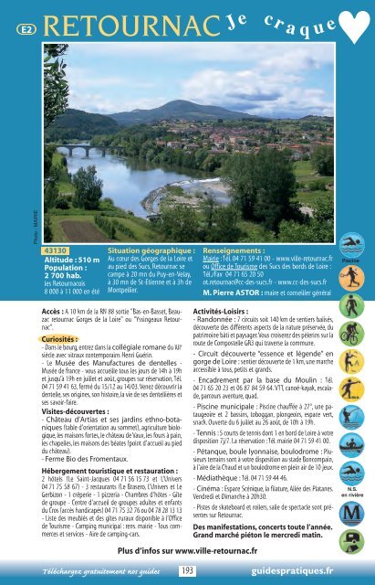 LOIRE. - GuidesPratiques.fr