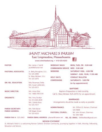 SAINT MICHAEL'S PARISH - SeekAndFind.com