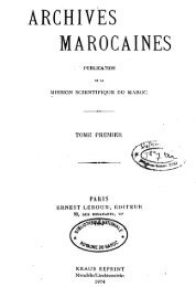 ARCHIVES MAROCAINES - Bibliothèque Numérique Marocaine