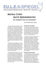 Morbus Crohn durch Mykobakterien Ein ... - Animal-Health-Online