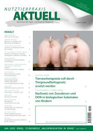 NUTZTIERPRAXIS AKTUELL - Animal-Health-Online