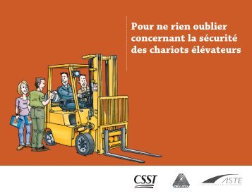 Pour ne rien oublier concernant la sécurité des chariots ... - CSST