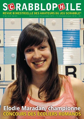 Avril / Mai 2011 - Fédération Suisse de Scrabble