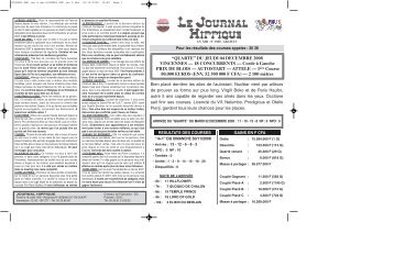 JOURNAL PMU jeu 4 dec:JOURNAL PMU jeu 4 dec.qxd - LONAB