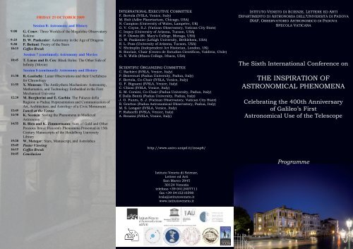 Conference Brochure - Dipartimento di Fisica e Astronomia