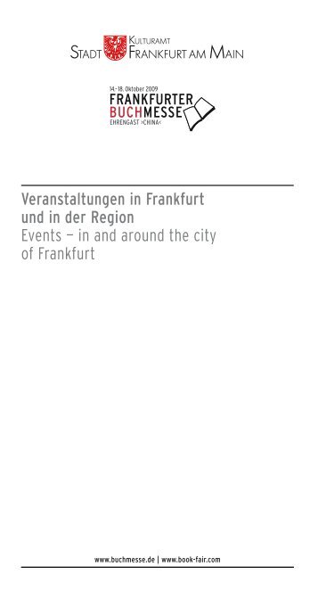 Veranstaltungen in Frankfurt und in der Region Events - Frankfurter ...