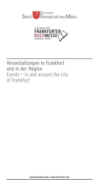 Veranstaltungen in Frankfurt und in der Region Events - Frankfurter ...