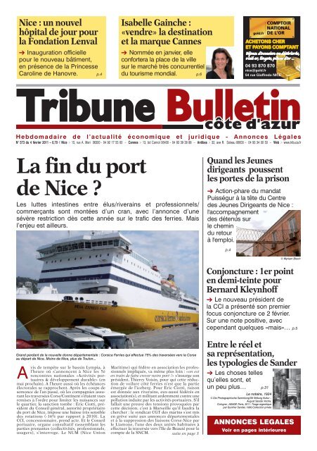 Actualité La fin du port de Nice - Tribune Bulletin Côte d'Azur
