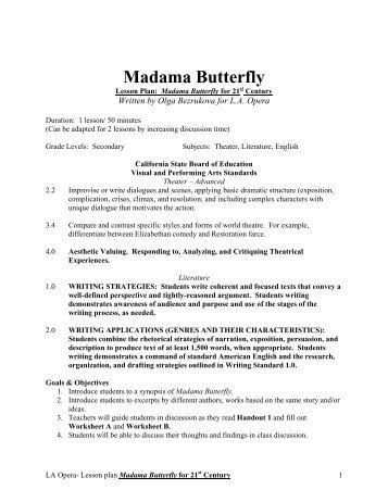 Madama Butterfly for the 21st Century