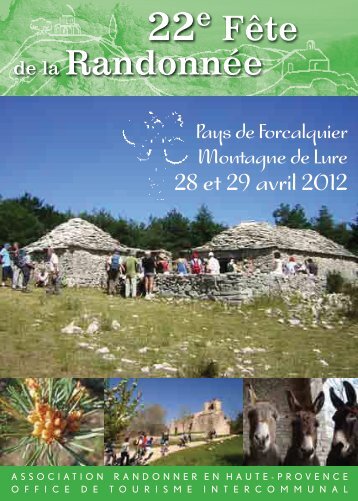 Fête de la Randonnée - Office de tourisme du Pays de Forcalquier