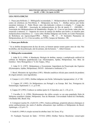 LEIA NESTA EDIÇÃO 1 - Secretaria da Agricultura e Abastecimento ...