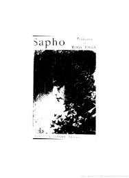 Sapho - Recueil de poèmes